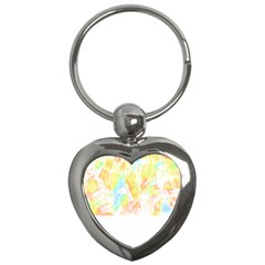 Abstract T- Shirt Abstract Colored Background T- Shirt Key Chain (heart) by EnriqueJohnson