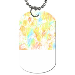 Abstract T- Shirt Abstract Colored Background T- Shirt Dog Tag (two Sides)