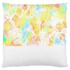 Abstract T- Shirt Abstract Colored Background T- Shirt Large Premium Plush Fleece Cushion Case (one Side)