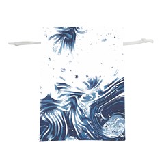 Abstract T- Shirt Abstract Colourful Aesthetic Beautiful Dream Love Romantic Design Vintage Sea Blue Lightweight Drawstring Pouch (s) by EnriqueJohnson