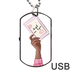 Hand 2 Dog Tag Usb Flash (two Sides) by SychEva