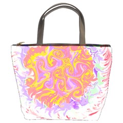 Abstract T- Shirt Circle Beauty In Abstract T- Shirt Bucket Bag