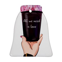 All You Need Is Love 2 Bell Ornament (two Sides) by SychEva