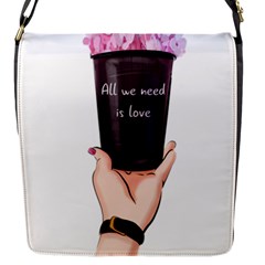 All You Need Is Love 2 Flap Closure Messenger Bag (s) by SychEva