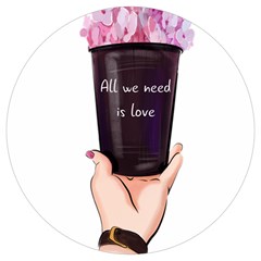 All You Need Is Love 2 Round Trivet by SychEva