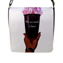 All You Need Is Love 1 Flap Closure Messenger Bag (l) by SychEva