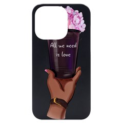 All You Need Is Love 1 Iphone 14 Pro Black Uv Print Case by SychEva