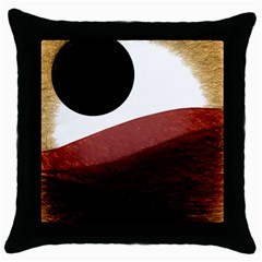 Abstract T- Shirt Fire Desert T- Shirt Throw Pillow Case (black) by EnriqueJohnson