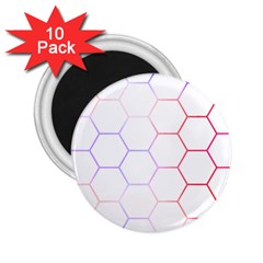 Abstract T- Shirt Honeycomb Pattern 7 2 25  Magnets (10 Pack) 