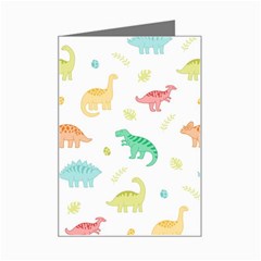 Animals Dinosaurs T-rex Pattern Mini Greeting Card