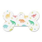 Animals Dinosaurs T-rex Pattern Dog Tag Bone (One Side) Front