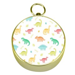 Animals Dinosaurs T-rex Pattern Gold Compasses