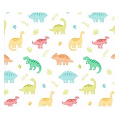 Animals Dinosaurs T-rex Pattern Premium Plush Fleece Blanket (Small)