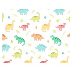 Animals Dinosaurs T-rex Pattern Premium Plush Fleece Blanket (Medium)