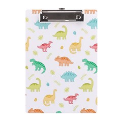 Animals Dinosaurs T-rex Pattern A5 Acrylic Clipboard