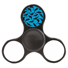 Dolphin Silhouette Pattern Finger Spinner by Pakjumat