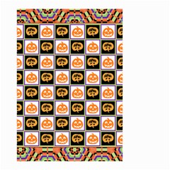 Lantern Chess Halloween Small Garden Flag (two Sides) by Pakjumat