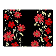 Pattern Flowers Design Nature Two Sides Premium Plush Fleece Blanket (mini) by Pakjumat