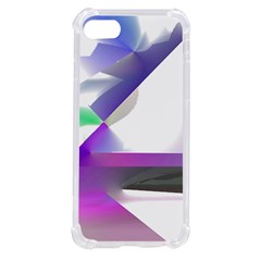 Abstract T- Shirt Purple Northern Lights Colorful Abstract T- Shirt Iphone Se by EnriqueJohnson