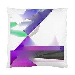 Abstract T- Shirt Purple Northern Lights Colorful Abstract T- Shirt Standard Cushion Case (two Sides)