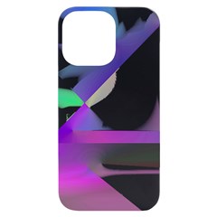 Abstract T- Shirt Purple Northern Lights Colorful Abstract T- Shirt Iphone 14 Pro Max Black Uv Print Case by EnriqueJohnson