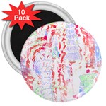 Abstractart T- Shirt Abstract Forest In Pink T- Shirt 3  Magnets (10 pack)  Front