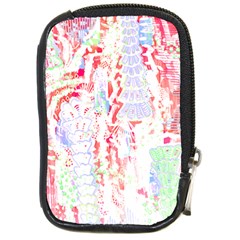 Abstractart T- Shirt Abstract Forest In Pink T- Shirt Compact Camera Leather Case by EnriqueJohnson