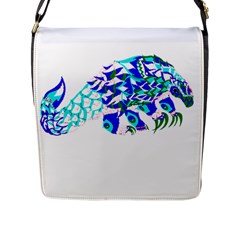 Armadillo T- Shirtthe Magnificent Armored Pangolin Ecopop Art T- Shirt Flap Closure Messenger Bag (L)