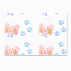 Australian Shepherd Dog Pattern T- Shirt Australian Shepherd Dog Cute Pattern T- Shirt Postcard 4 x 6  (pkg Of 10) by EnriqueJohnson