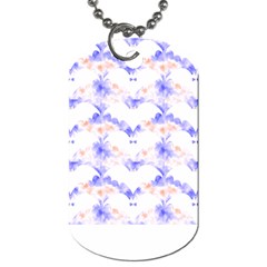 Bat Pattern T- Shirt Bats And Bows Blue Orange T- Shirt Dog Tag (two Sides) by EnriqueJohnson