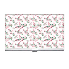 Christmas Shading Festivals Floral Pattern Business Card Holder