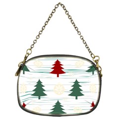 Christmas Tree Snowflake Pattern Chain Purse (two Sides)