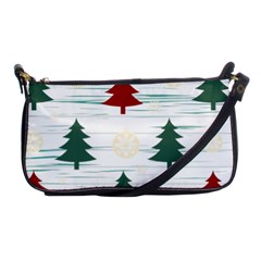 Christmas Tree Snowflake Pattern Shoulder Clutch Bag