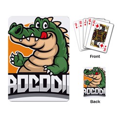 Funny Crocodile Playing Cards Single Design (rectangle)