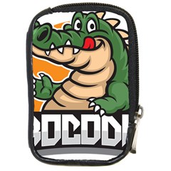 Funny Crocodile Compact Camera Leather Case