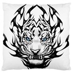 White And Black Tiger Large Cushion Case (Two Sides) Front