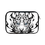 White And Black Tiger Apple iPad Mini Zipper Cases Front