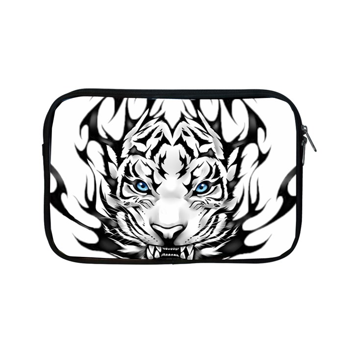 White And Black Tiger Apple iPad Mini Zipper Cases