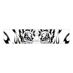 White And Black Tiger Velvet Scrunchie