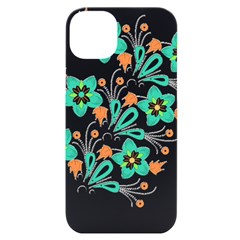 Batik T- Shirt Batik Flowers Pattern 15 Iphone 14 Plus Black Uv Print Case by EnriqueJohnson