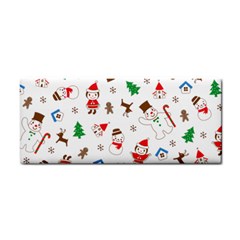 Christmas Santa Claus Pattern Hand Towel by Sarkoni