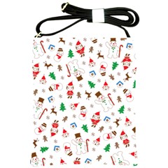 Christmas Santa Claus Pattern Shoulder Sling Bag by Sarkoni