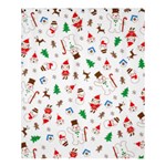 Christmas Santa Claus Pattern Shower Curtain 60  x 72  (Medium)  60 x72  Curtain