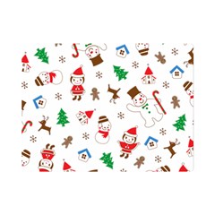 Christmas Santa Claus Pattern Premium Plush Fleece Blanket (mini) by Sarkoni