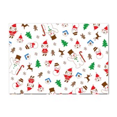 Christmas Santa Claus Pattern Crystal Sticker (a4) by Sarkoni