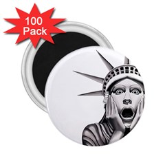 Funny Statue Of Liberty Parody 2 25  Magnets (100 Pack)  by Sarkoni