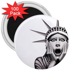 Funny Statue Of Liberty Parody 3  Magnets (100 Pack) by Sarkoni