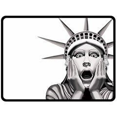 Funny Statue Of Liberty Parody Fleece Blanket (large)