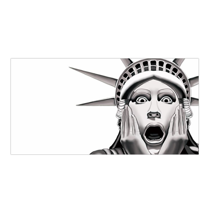Funny Statue Of Liberty Parody Satin Shawl 45  x 80 