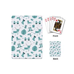 Christmas Seamless Pattern Design Playing Cards Single Design (mini)